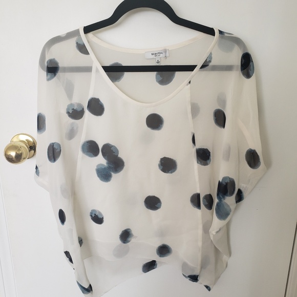 Aritzia Babaton Leif Silk Blouse Size XS - Picture 2 of 2